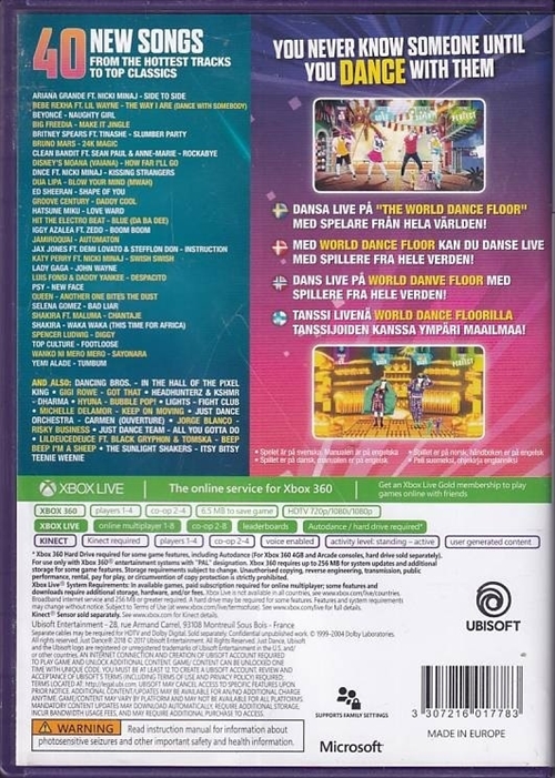 Just Dance 2018 - XBOX 360 (B Grade) 